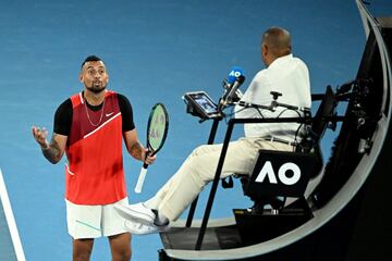 Las reacciones de Nick Kyrgios en su derrota contra Daniil Medvédev