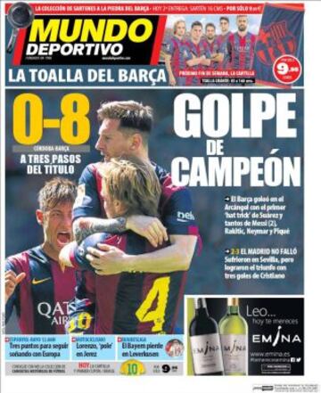 Portadas de la prensa deportiva