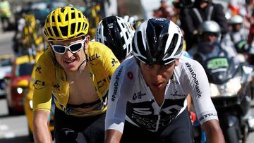 Egan Bernal habla de su doble trabajo para Froome y Thomas