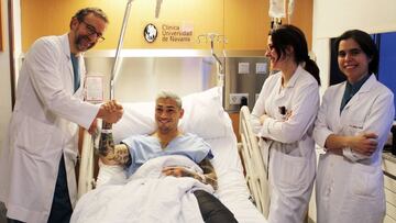 Fotografía facilitada por la Universidad de Navarra del delantero argentino de Osasuna Luis Ezequiel, Chimy Ávila