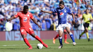 América derrotó de visitante a Millonarios y lo dejó afuera de la gran final del fútbol profesional colombiano.