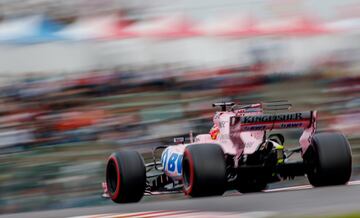 SUZUKA, JAPAN - OCTOBER 07: Sergio Perez of Mexico driving the (11) Sahara Force India F1 Team VJM10 on track during qualifying for the Formula One Grand Prix of Japan at Suzuka Circuit on October 7, 2017 in Suzuka. (Photo by Lars Baron/Getty Images)
