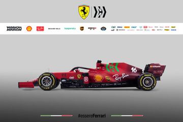 Así es el Ferrari SF21 de Carlos Sainz y Charles Leclerc