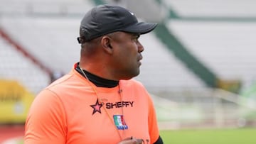 Hubert Bodhert en un entrenamiento del Once Caldas