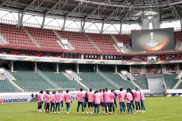 Stadion Lokomotiv. Estadio del Lokomotiv de Moscú.