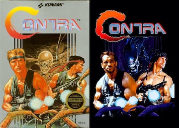 contra konami arnold schwarzenegger sylvester stallone alien