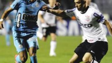 Neymar marcó el gol para el Santos, que sin embargo, no podrá optar a revalidar su título