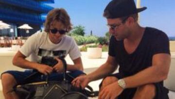 Una imagen de las vacaciones de Luka Modric.