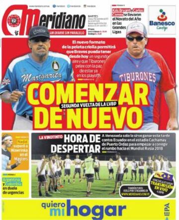 Portadas de la prensa mundial