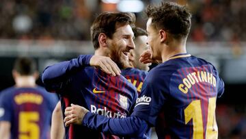 La ambición blaugrana se impone en Mestalla