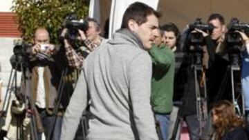 <b>CONCENTRADOS. </b>Casillas se incorporó a los convocados de la Selección en Las Rozas.