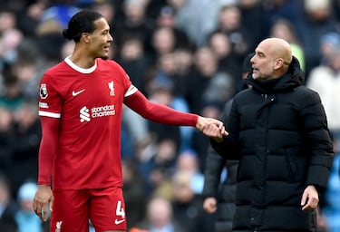 What did Pep Guardiola say about Liverpool in the Premier League title race?