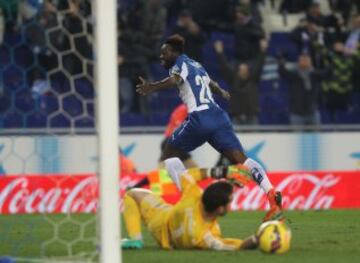 1-0. Caicedo celebró el gol de la victoria.