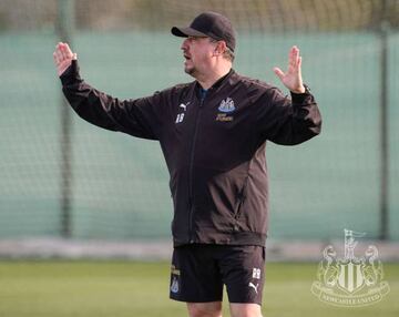 Rafa Benítez, en Pinatar Arena.