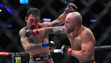 Alexander Volkanovski en su tercera pelea con Max Holloway.