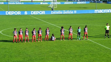 Una futbolista "da la espalda" al homenaje por Maradona