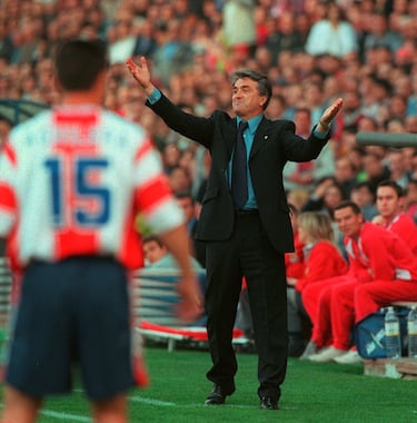El entrenador serbio estuvo al frente del club madrileño entre 1995 y 1998. Volvió en 1999, a mitad de temporada para intentar la permanencia del equipo en Primera. 