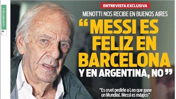 Portada del Diario Sport del d¨ªa 21 de noviembre de 2016.