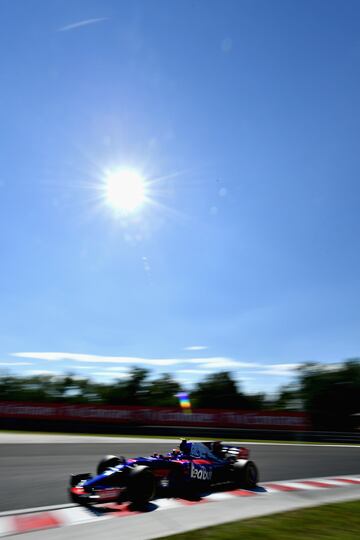 Carlos Sainz en el circuito de Hungaroring.