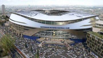 El Tottenham Hotspur está construyendo su estadio en los aledaños del viejo. Este año sus partidos de local los juegan en Wembley.