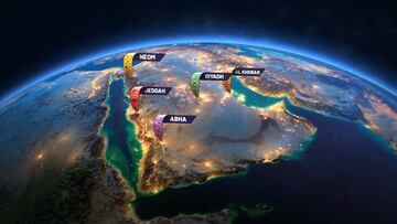 Los estadios que albergarán al Copa Mundial de Arabia Saudí en 2034