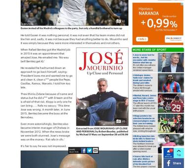 Mou: "El presidente me pidió que volviera y limpiara a gente como Casillas, Ramos, Pepe, Marcelo..."