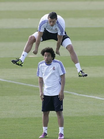 Cristiano Ronaldo y Marcelo. 