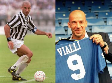 Y cerramos este listado histórico con Gianluca Vialli, ya no solo por su labor como futbolista, si no por haberse convertido en el entrenador más joven en ganar una competición UEFA: con 34 años, llevó al Chelsea a alzarse con la Copa de la UEFA en 1998. Antes, el propio Gullit le convenció para salir de Turín, a donde había llegado en 1992 en un traspaso récord en la época (17 millones de euros a la Sampdoria). Como jugador, fue un prolífico delantero que marcó 40 goles en 88 partidos con los londinenses a pesar de no contar con demasiados minutos, al haber ocupado el puesto de jugador-entrenador desde 1998.