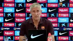 ¿Messi se va? Esto respondió Quique Setién en conferencia