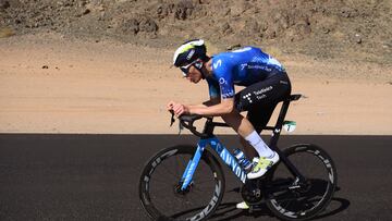 Iván Romeo, en la 1ª etapa del AlUla Tour 2024.