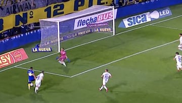 El gol de Fabra para iniciar la remontada ante Godoy Cruz