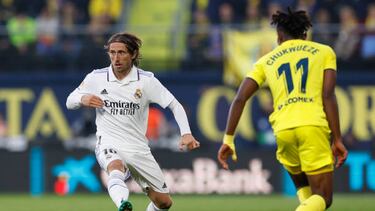 VILLARREAL, SPAIN - JANUARY 07: Luka Modric player of Real Madrid in action during the LaLiga Santander match between Villarreal CF and Real Madrid CF at Estadio de la Ceramica on January 07, 2023 in Villarreal, Spain. (Photo by Victor Carretero/Real Madrid via Getty Images)