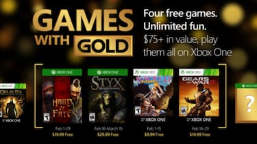 Estos son los Game with Gold de Febrero para Xbox