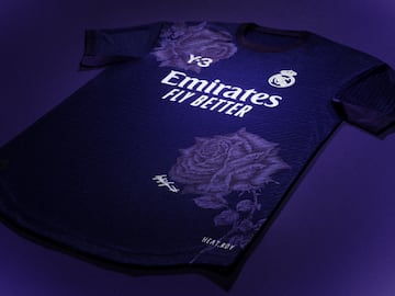 La nueva camiseta del club blanco, la cuarta para esta camapaña, ha sido presentada través de los diferentes perfiles de redes sociales del Real Madrid. Bellingham ha sido la cara principal para la presentación. El color de la elástica será el morado, uno de los colores característicos merengues.