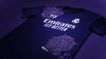 La nueva camiseta del club blanco, la cuarta para esta camapaña, ha sido presentada través de los diferentes perfiles de redes sociales del Real Madrid. Bellingham ha sido la cara principal para la presentación. El color de la elástica será el morado, uno de los colores característicos merengues.