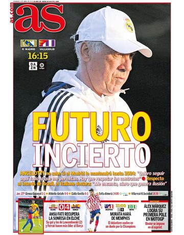 Las portadas de AS de abril