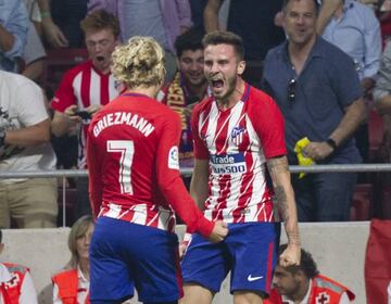 Saúl delighted to score in the new stadium and against the title rivals.