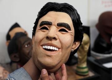 Diego Maradona in latex form