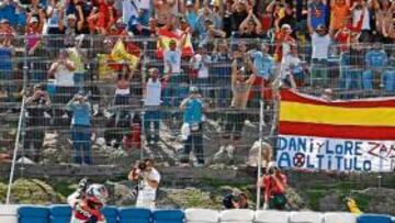 <b>TODOS CON DANI. </b>Pedrosa se dio un homenaje ante nada menos que 131.563 espectadores.