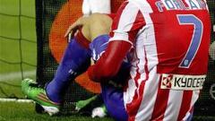 Forlán se fue a Uruguay con un leve esguince de tobillo