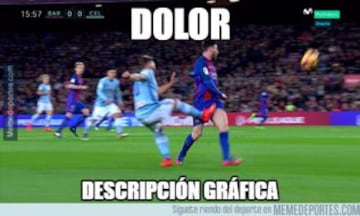 Messi y Umtiti en los memes más divertidos del Barcelona-Celta