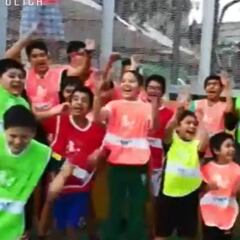 Fundación infantil mostró el festejo del título cruzado