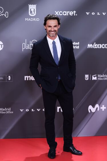 Iván Sánchez posa en la alfombra roja. 