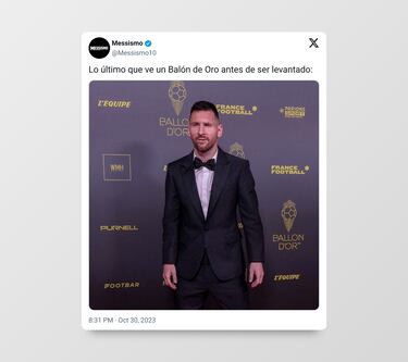 Los mejores memes del Balón de Oro 2023