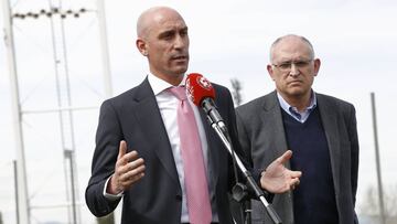 12/03/20 RFEF COMISION DE SEGUIMIENTO DEL CORONAVIRUS REAL FEDERACION ESPAÑOLA DE FUTBOL RUEDA DE PRENSA LUIS RUBIALES