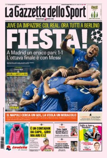 Portadas de la prensa deportiva