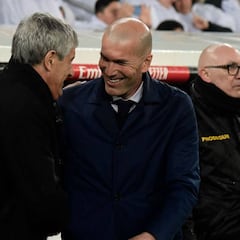 Zidane jugó, Setién no reaccionó