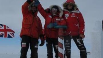 Celebración en el Polo Sur.