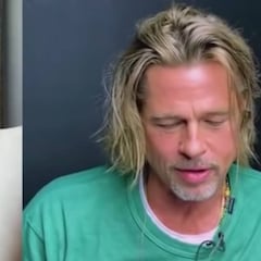 El tonteo de Brad Pitt y Jennifer Aniston en su reencuentro virtual