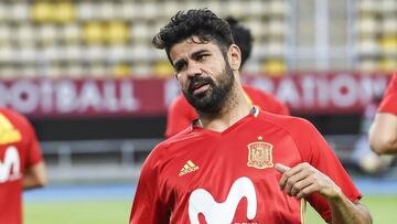 Diego Costa con la selección española.